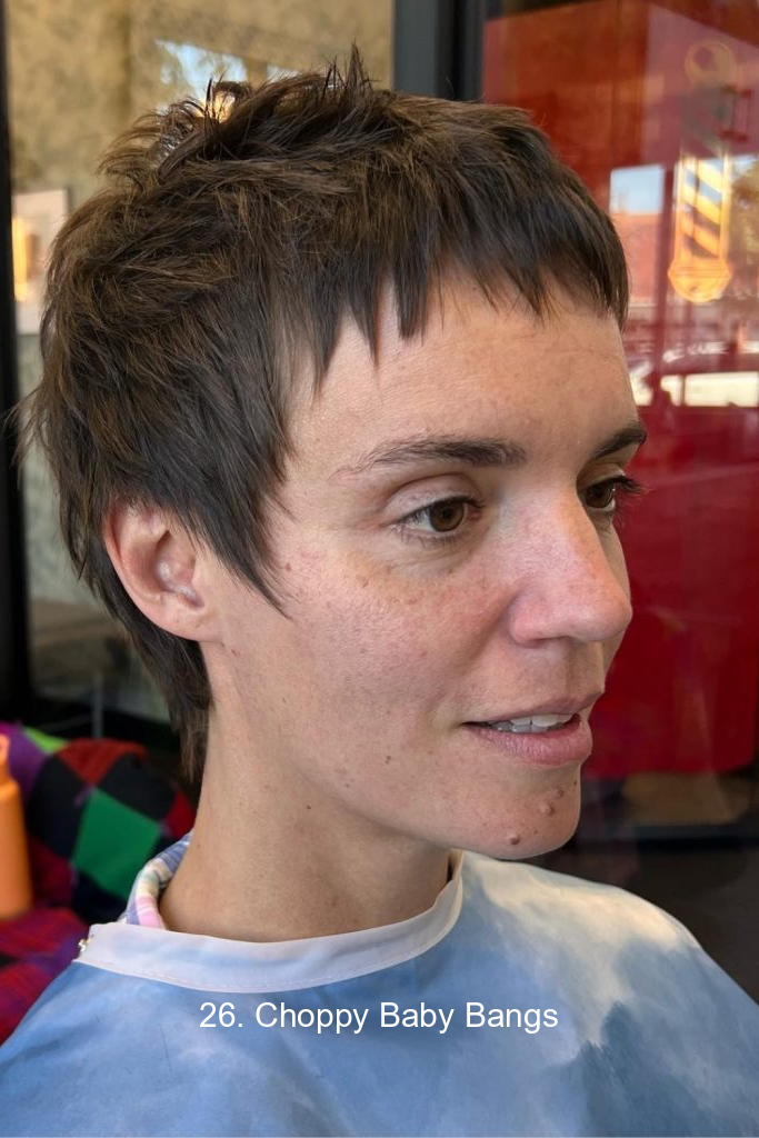 26. Choppy Baby Bangs